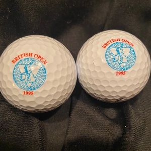 2 official Maxfli golf balls of 1995 British Open.